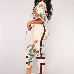 Fashion Nova oriental garden jumpsuit